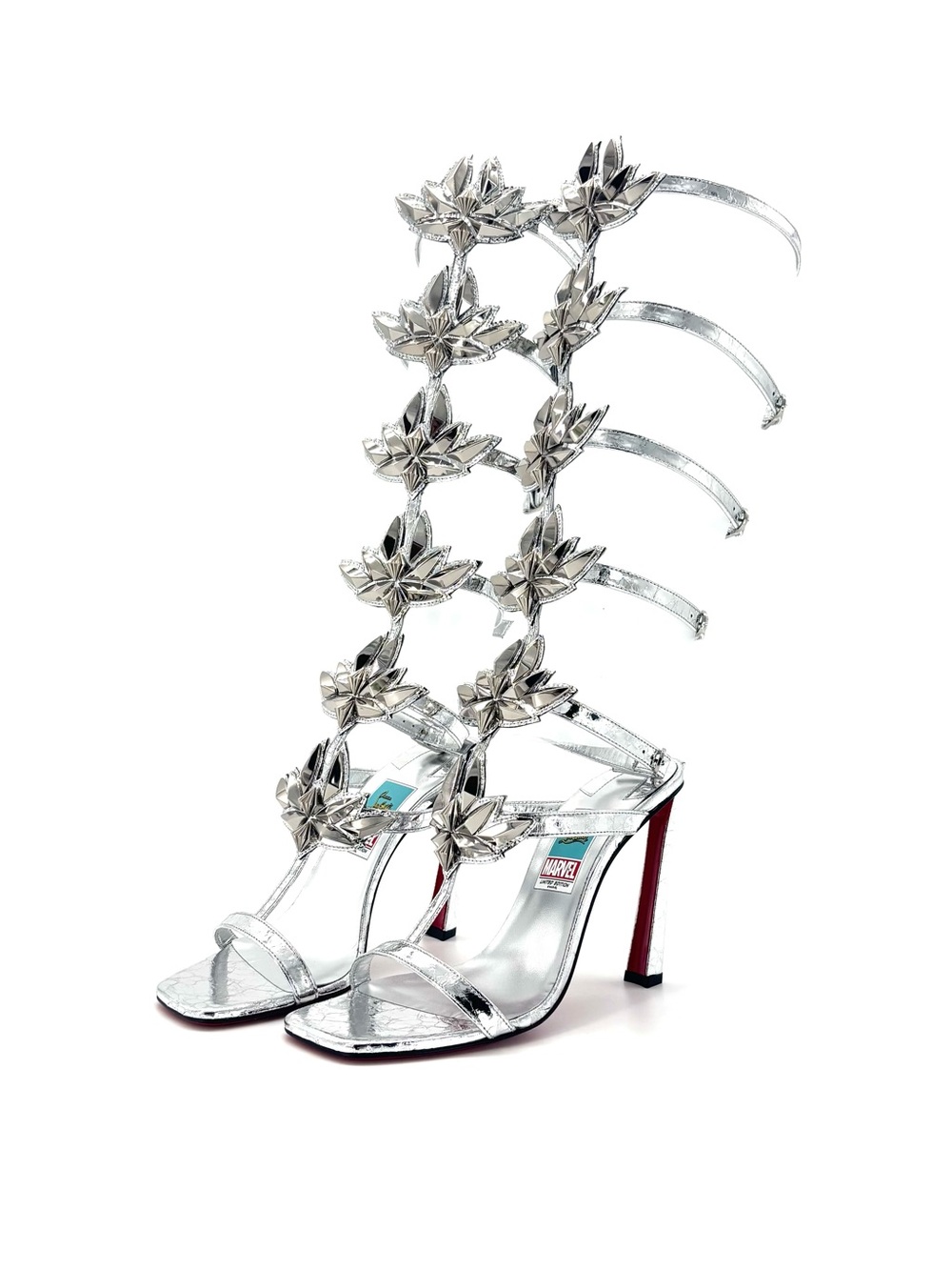 Christian Louboutin Sea Warrior 100 Marvel Collaboration Knee High Sandals 38.5